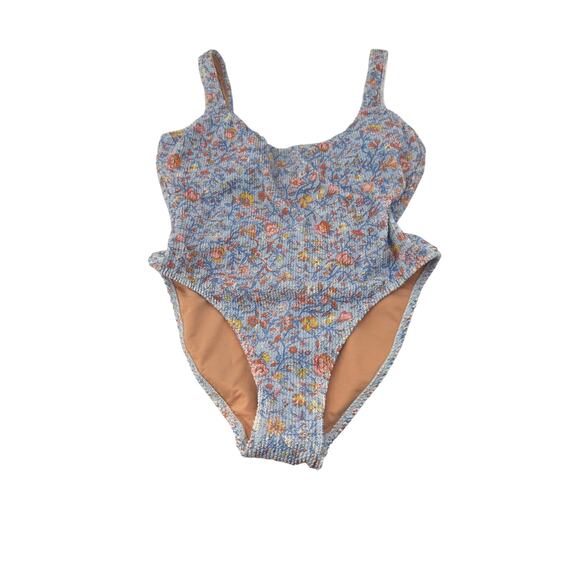 J.Crew Swimsuit Scrunchie Classic Scoopneck Floral Print One-piece Swimsuit 10 - Picture 4 of 11